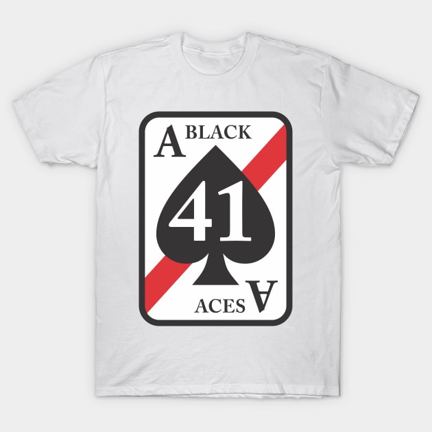 VF-41 Black Aces Squadron T-Shirt by MBK